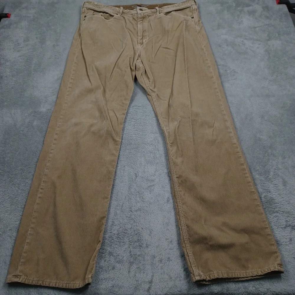 Banana Republic Jeans‎ Mens 38x32 Brown Corduroy Straight Fit Preppy Casual